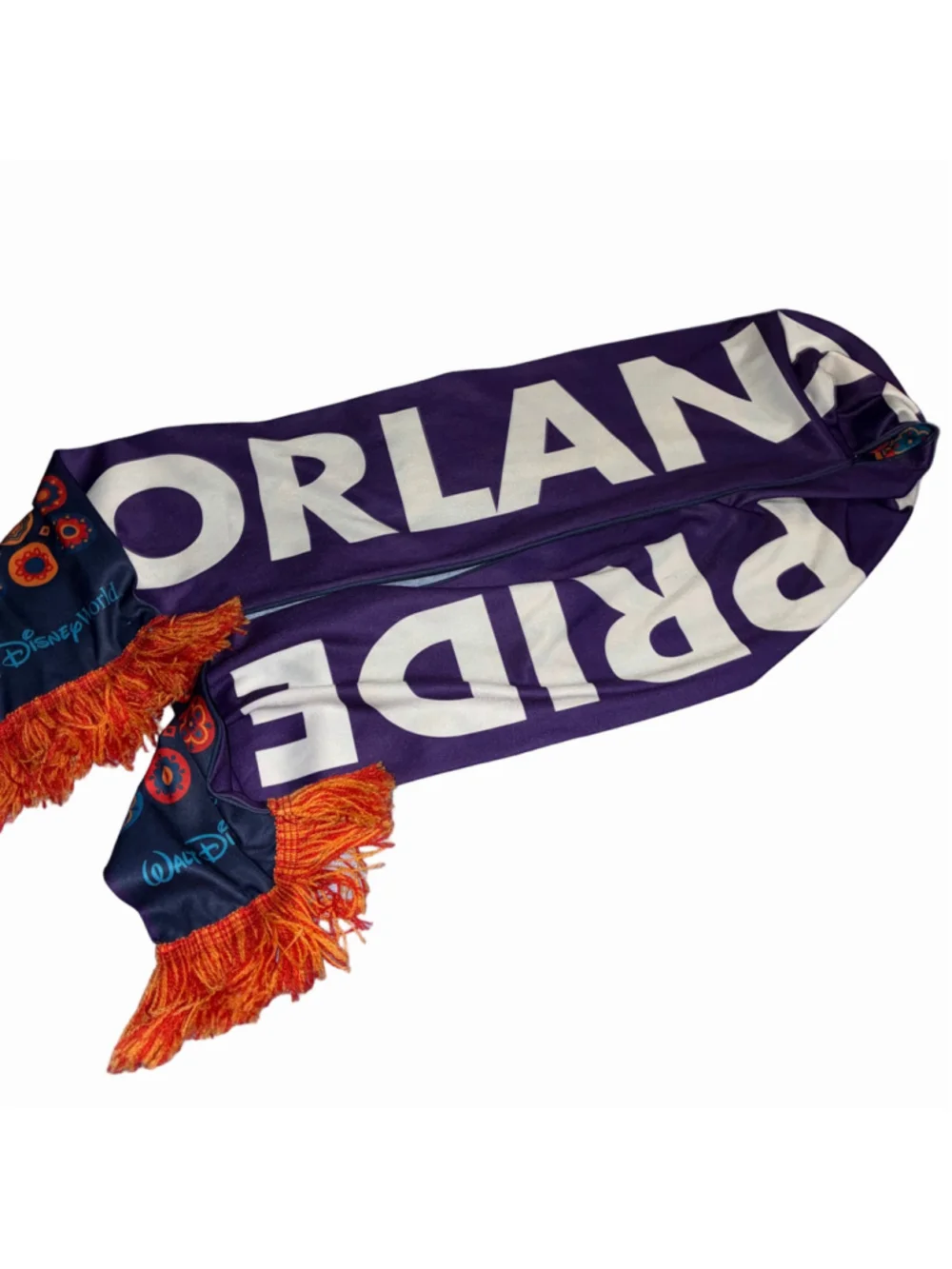 Disney Women's Orlando Pride Hispanic American Heritage Scarf Purple Orange